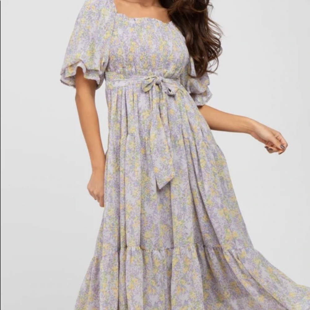 Floral smocked dress